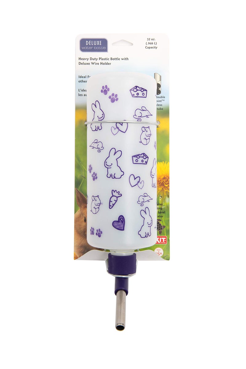 Lixit 32oz Weather Resistant Water Bottles with Heavy Duty Mount for Rabbits and Ferrets (Rabbits) - Image 1